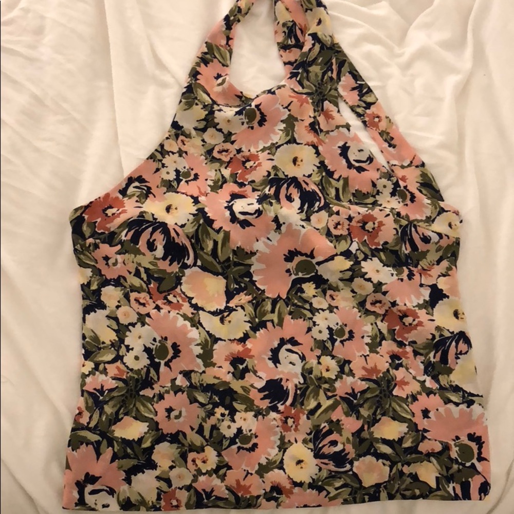 AKIRA backless halter top